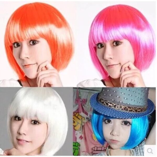 วิกผม วิกสี วิกผมบ็อบแฟนซี ผมสีสีงานปีใหม่ ผมจัดงาน แบบราดาถูก - Image 2